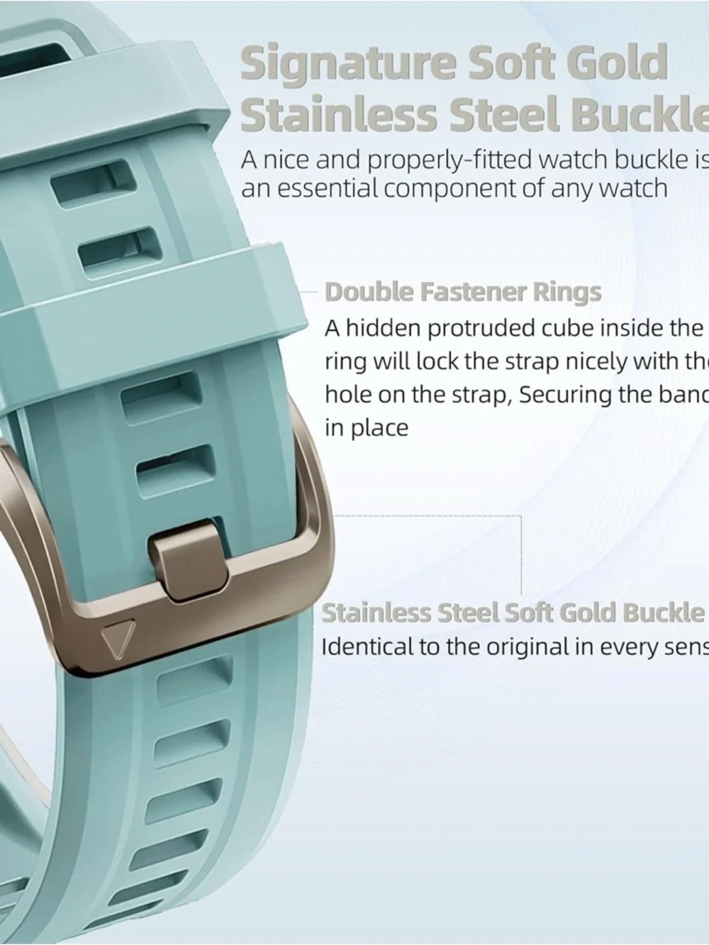 PCAVO 20MM Silicone Watchband Bundle (2-Pack)